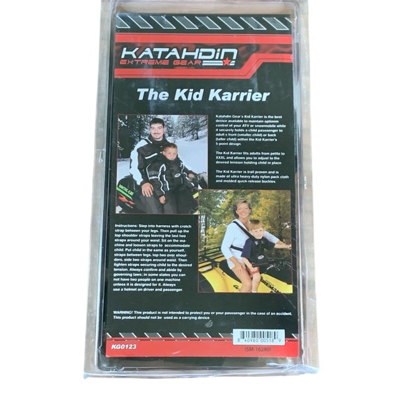Katahdin Extreme Gear KG Kid Karrier Harness Snowmobile ATV Safety – NWT - Picture 1 of 5